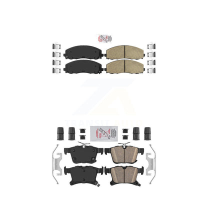 Ceramic Disc Brake Pads Front Rear Kit For Chrysler Pacifica Grand Caravan