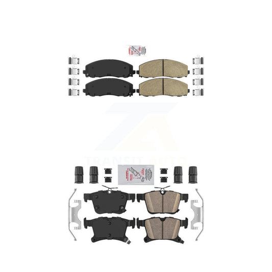 Ceramic Disc Brake Pads Front Rear Kit For Chrysler Pacifica Grand Caravan