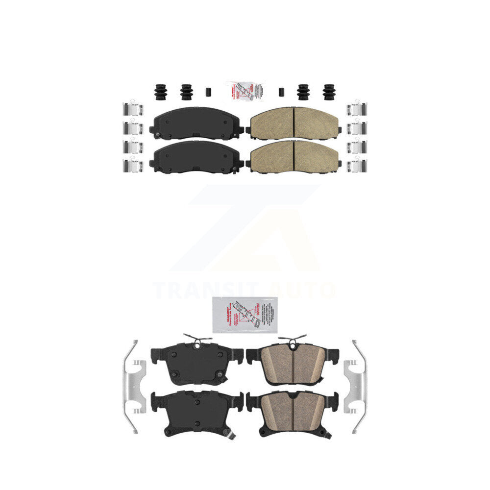 Ceramic Disc Brake Pads Front Rear Kit For Chrysler Pacifica Grand Caravan