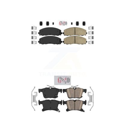 Ceramic Disc Brake Pads Front Rear Kit For Chrysler Pacifica Grand Caravan