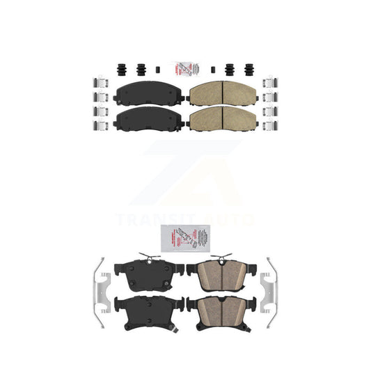 Ceramic Disc Brake Pads Front Rear Kit For Chrysler Pacifica Grand Caravan
