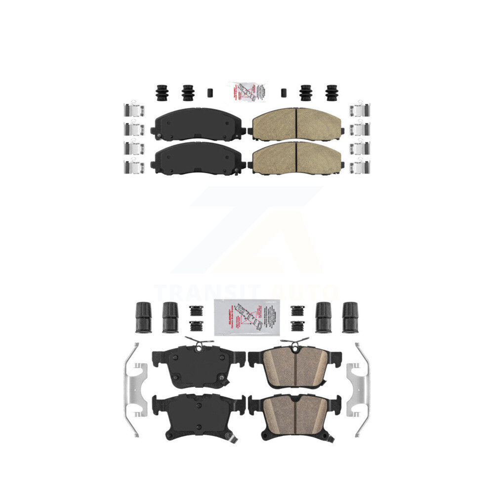 Ceramic Disc Brake Pads Front Rear Kit For Chrysler Pacifica Grand Caravan