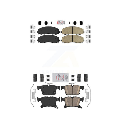 Ceramic Disc Brake Pads Front Rear Kit For Chrysler Pacifica Grand Caravan