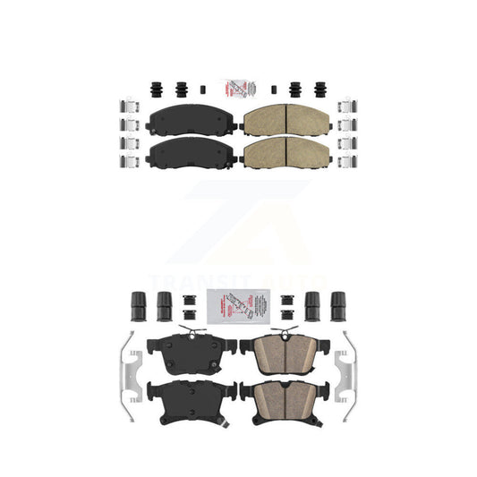 Ceramic Disc Brake Pads Front Rear Kit For Chrysler Pacifica Grand Caravan