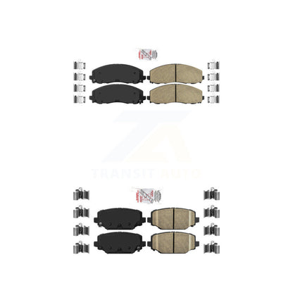 Ceramic Disc Brake Pads Front Rear Kit For Dodge Grand Caravan Journey Chrysler