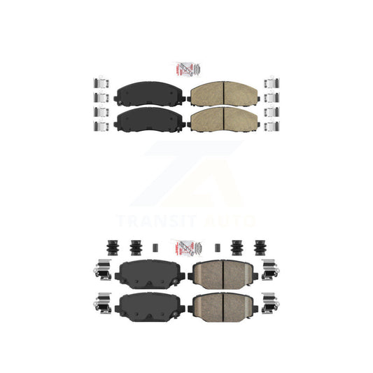 Ceramic Disc Brake Pads Front Rear Kit For Dodge Grand Caravan Journey Chrysler