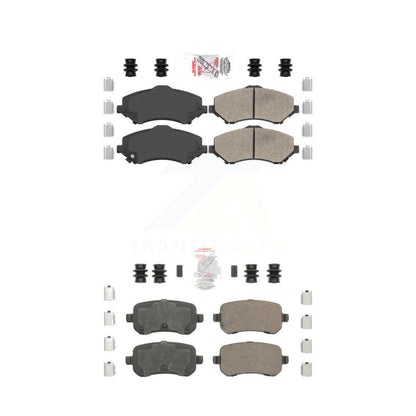 Ceramic Disc Brake Pads Front Rear Kit For Dodge Grand Caravan Journey Chrysler