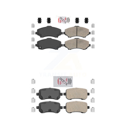 Ceramic Disc Brake Pads Front Rear Kit For Dodge Grand Caravan Journey Chrysler