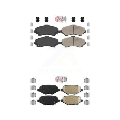 Ceramic Disc Brake Pads Front Rear Kit For Dodge Grand Caravan Chrysler Town &
