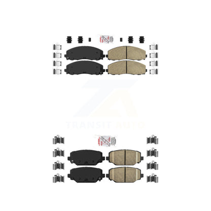 Ceramic Disc Brake Pads Front Rear Kit For Dodge Grand Caravan Journey Chrysler