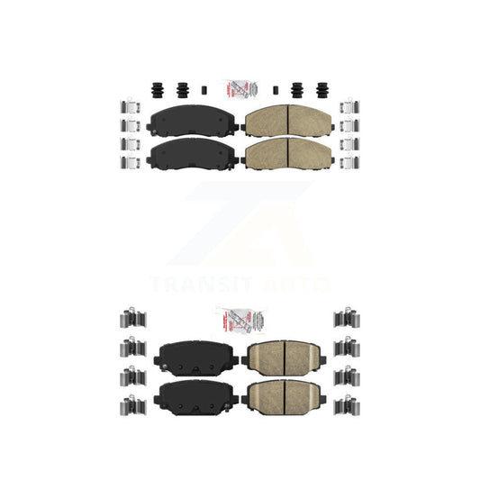 Ceramic Disc Brake Pads Front Rear Kit For Dodge Grand Caravan Journey Chrysler
