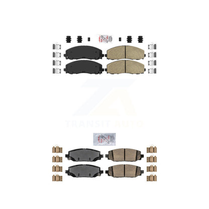 Ceramic Disc Brake Pads Front Rear Kit For Jeep Wrangler