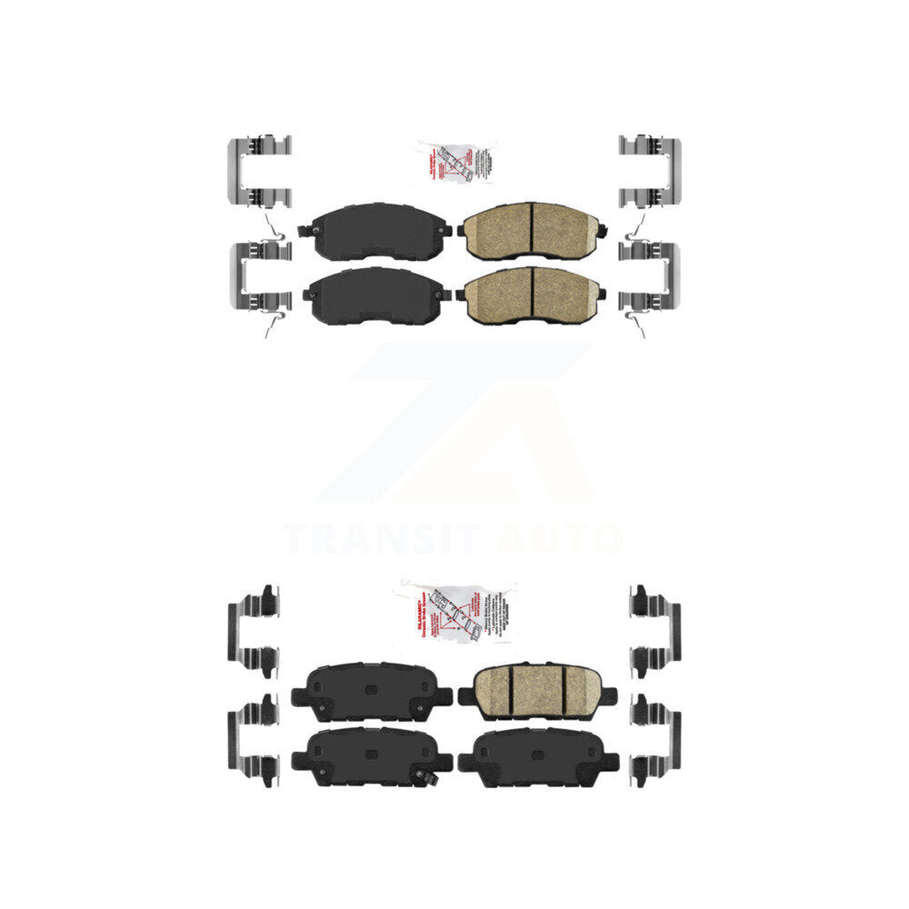 Ceramic Disc Brake Pads Front Rear Kit For Nissan Altima Sentra Juke