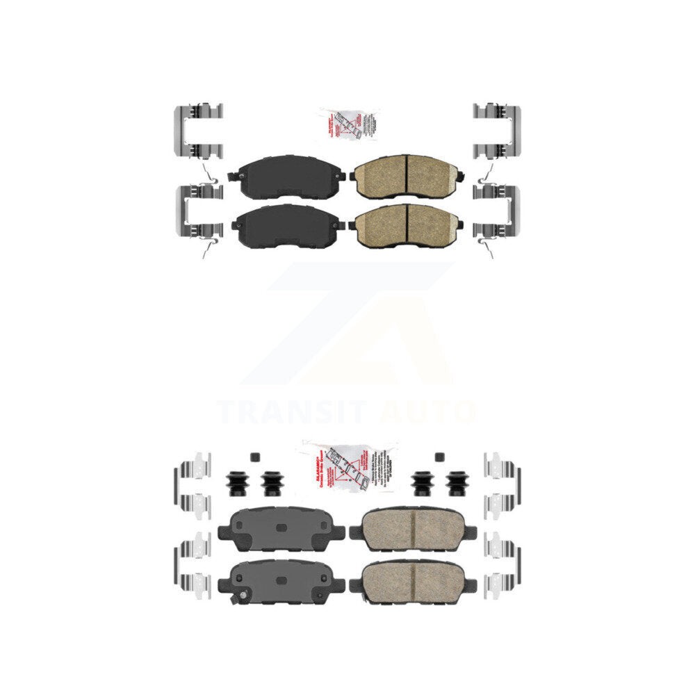 Ceramic Disc Brake Pads Front Rear Kit For Nissan Sentra Altima