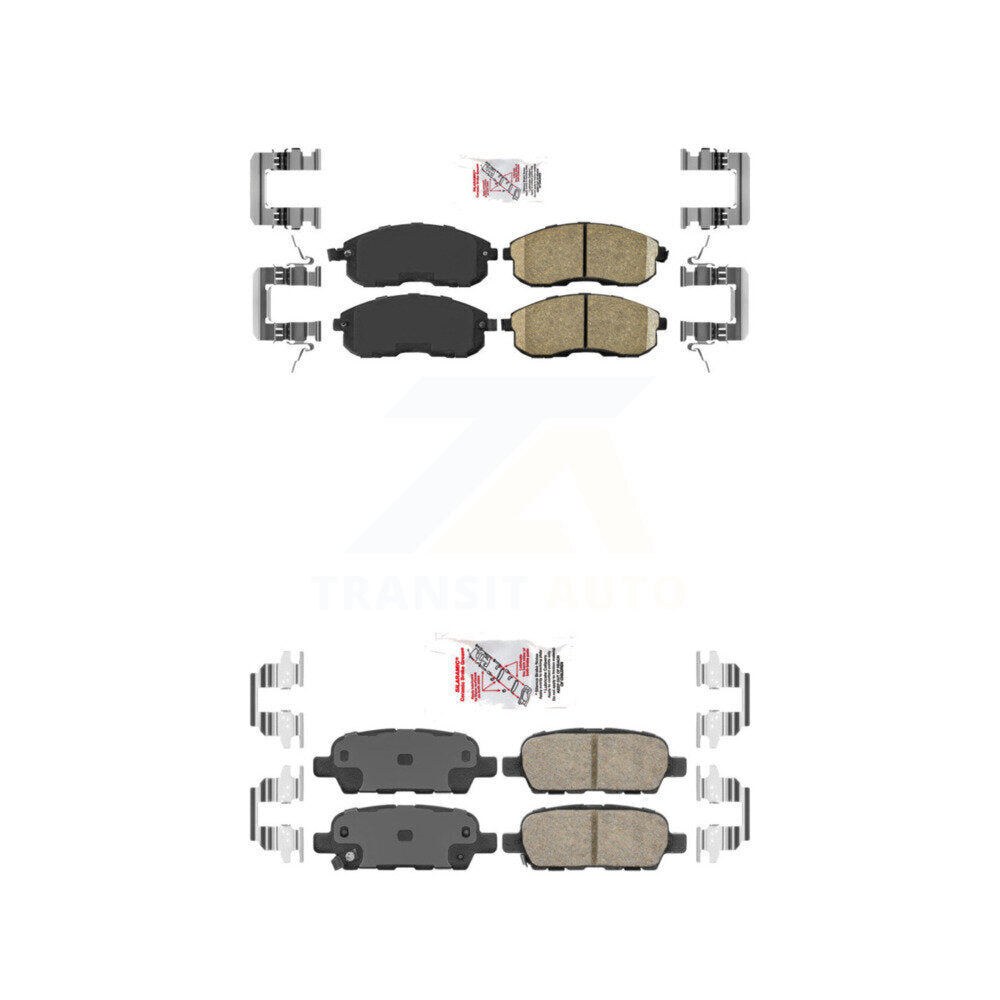 Ceramic Disc Brake Pads Front Rear Kit For Nissan Sentra Altima