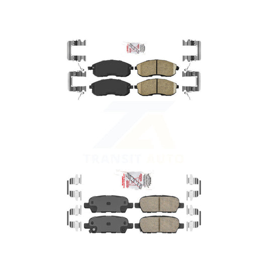 Ceramic Disc Brake Pads Front Rear Kit For Nissan Sentra Altima