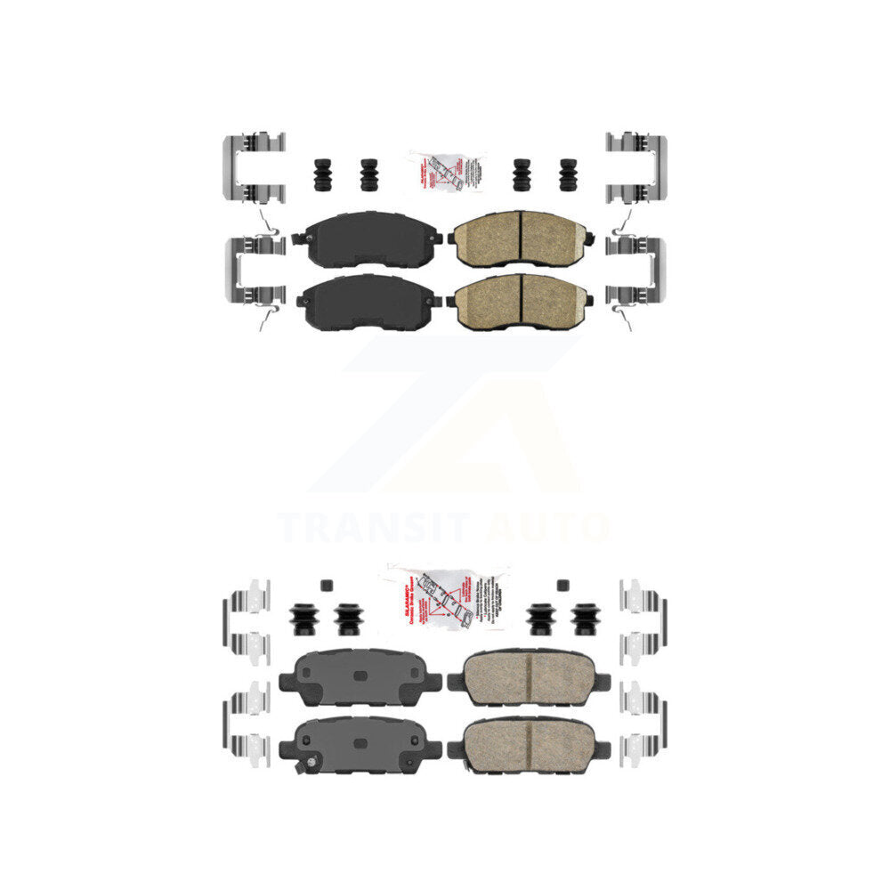 Ceramic Disc Brake Pads Front Rear Kit For Nissan Sentra Altima