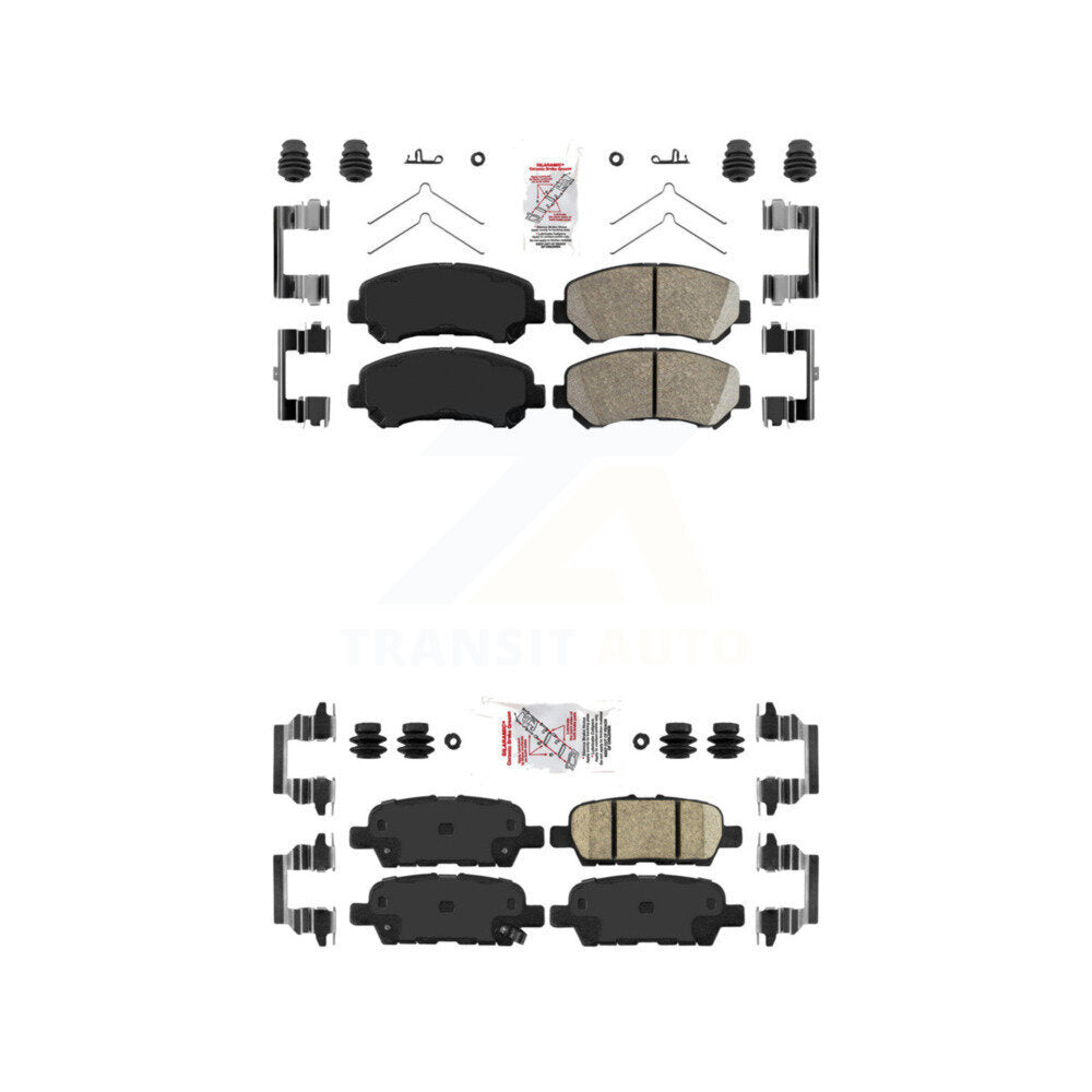 Ceramic Disc Brake Pads Front Rear Kit For Nissan Rogue Sentra Maxima Juke