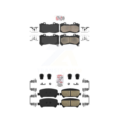 Ceramic Disc Brake Pads Front Rear Kit For Chevrolet Colorado GMC Canyon