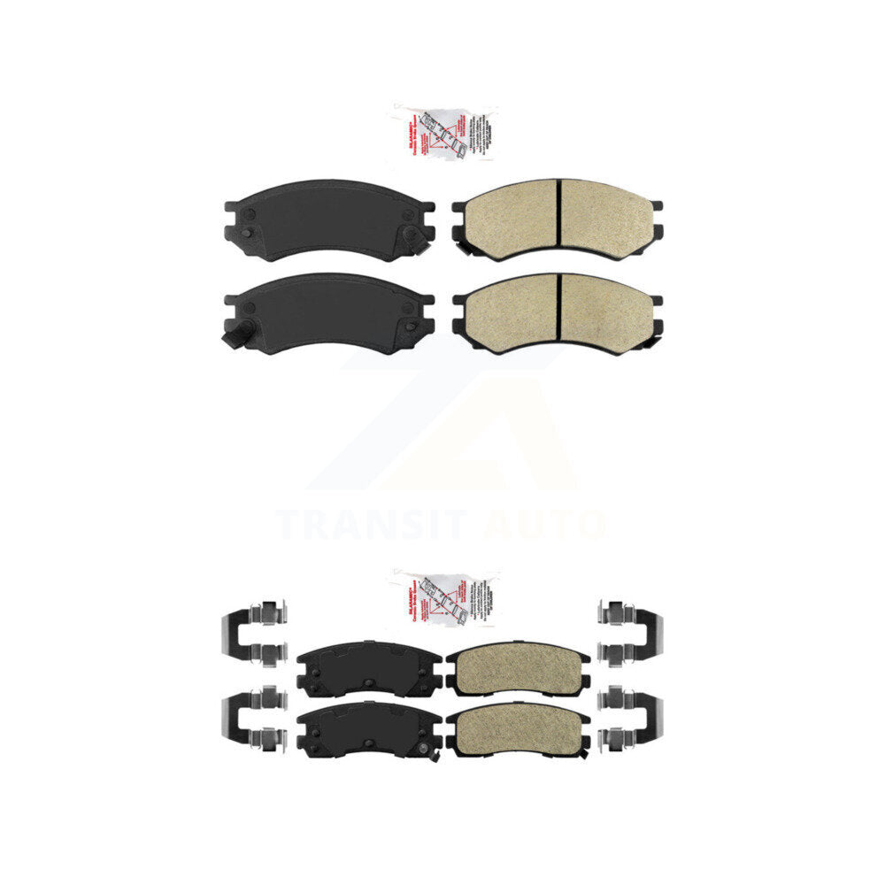 Semi-Metallic Disc Brake Pads Front Rear Kit For Saturn SL1 SL2 SC1 SW1 SC2 SW2