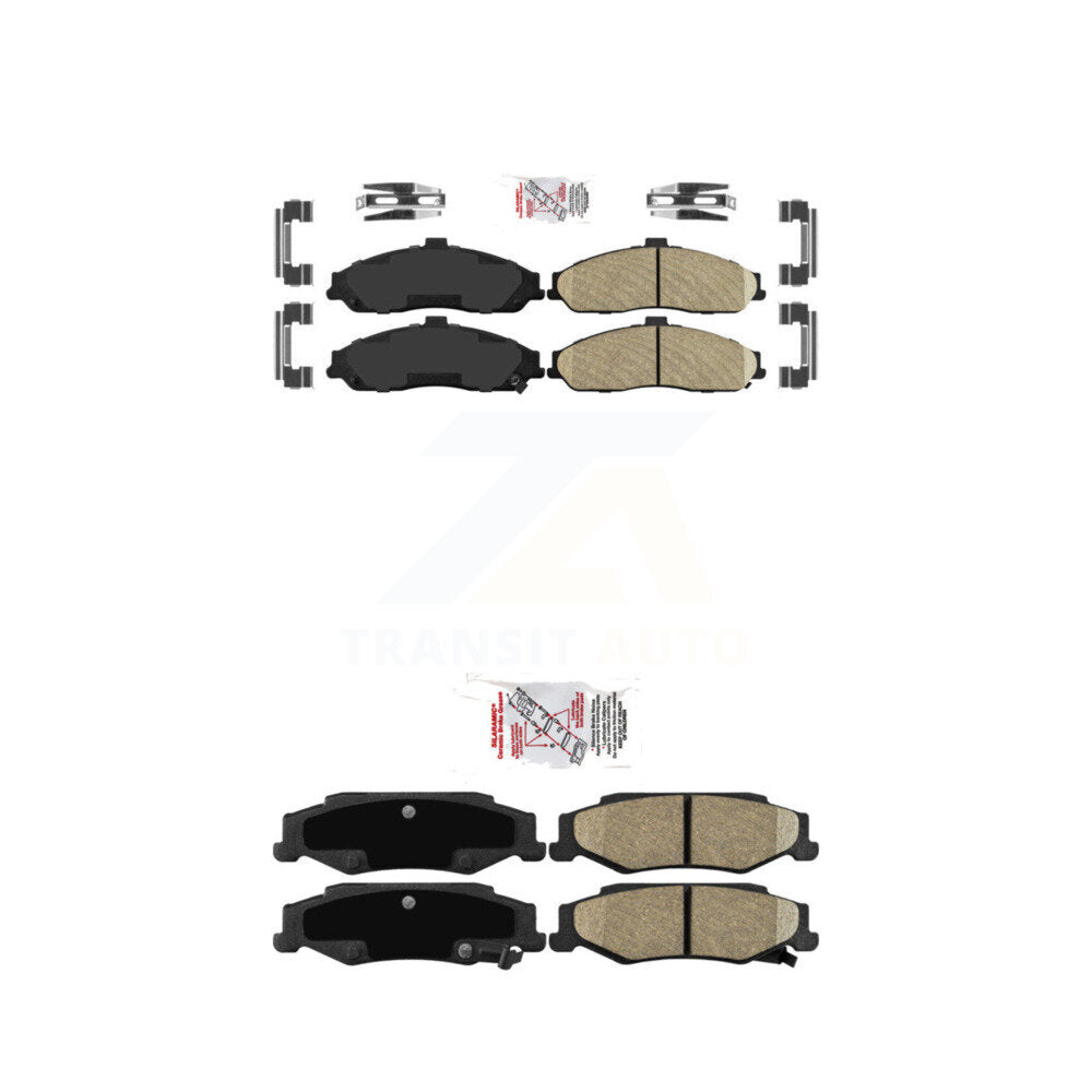 Ceramic Disc Brake Pads Front Rear Kit For Chevrolet Corvette Cadillac XLR