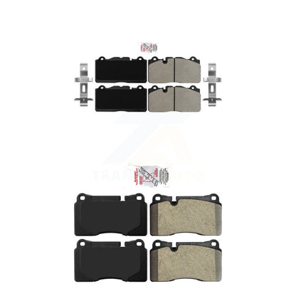 Semi-Metallic Disc Brake Pads Front Rear Kit For Chevrolet Corvette Camaro