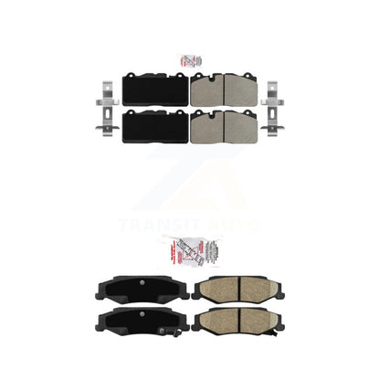 Semi-Metallic Ceramic Disc Brake Pads Front Rear Kit For Chevrolet Corvette Base