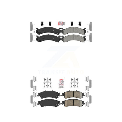 Semi-Metallic Ceramic Disc Brake Pads Front Rear Kit For Cadillac DTS DeVille