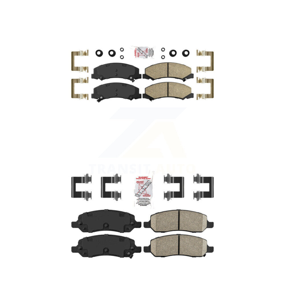 Ceramic Disc Brake Pads Front Rear Kit For 2006-2011 Buick Lucerne Cadillac DTS