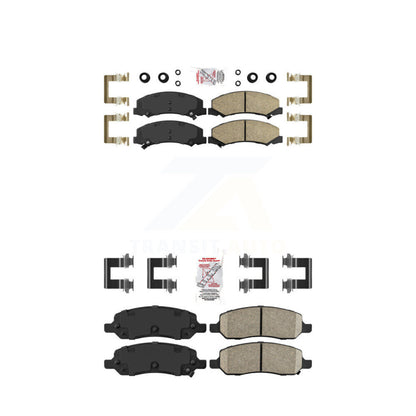 Ceramic Disc Brake Pads Front Rear Kit For 2006-2011 Buick Lucerne Cadillac DTS