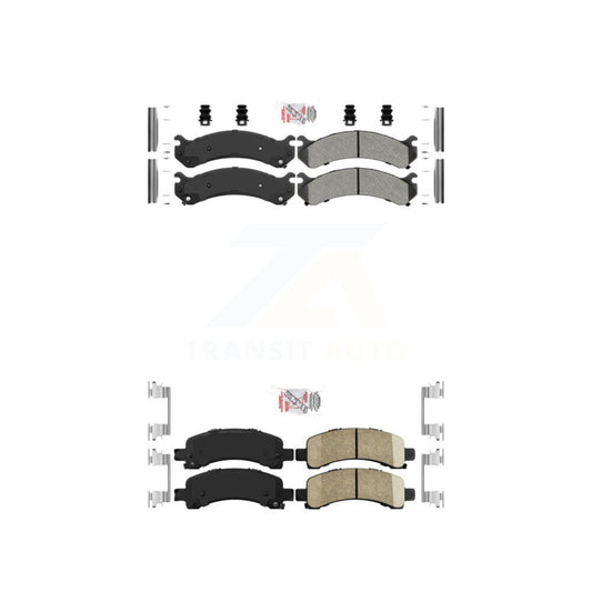 Semi-Metallic Ceramic Disc Brake Pads Front Rear Kit For GMC Chevrolet Savana