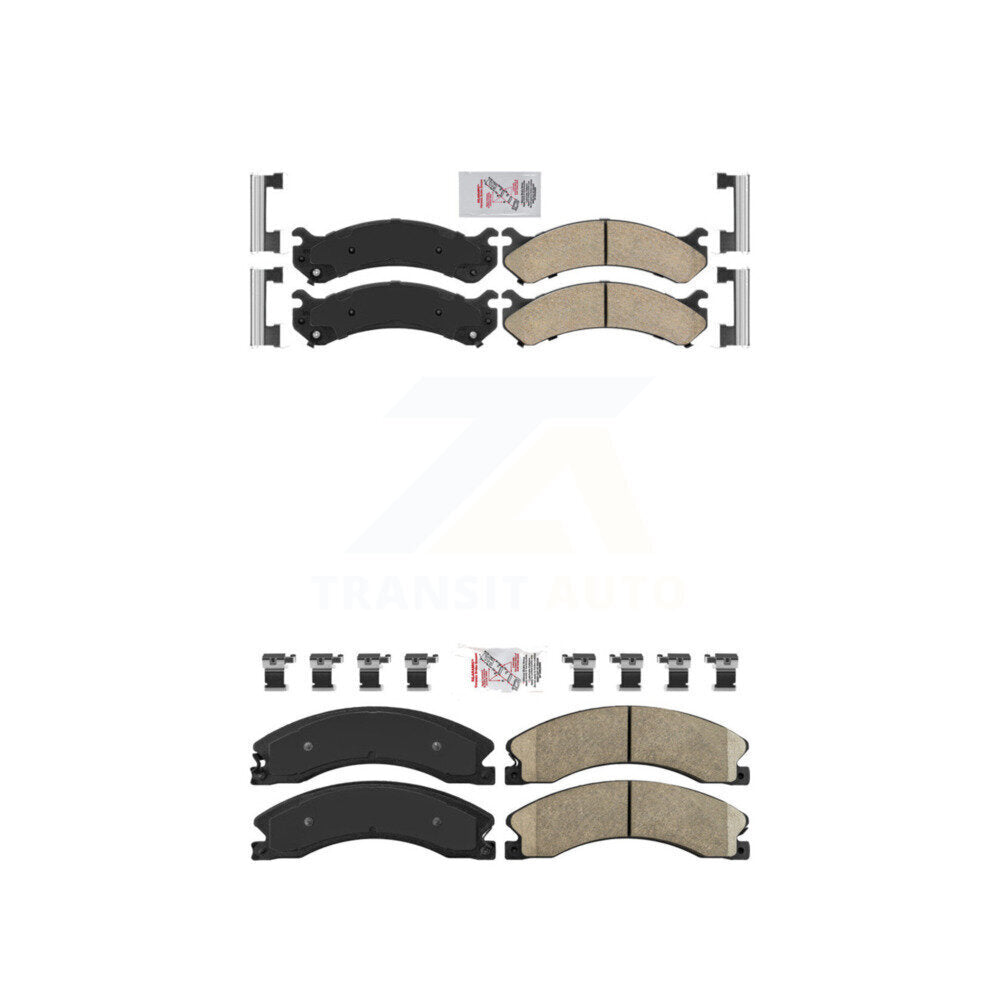 Ceramic Disc Brake Pads Front Rear Kit For GMC Savana 3500 Chevrolet Express