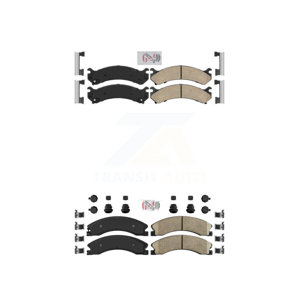 Ceramic Disc Brake Pads Front Rear Kit For GMC Savana 3500 Chevrolet Express