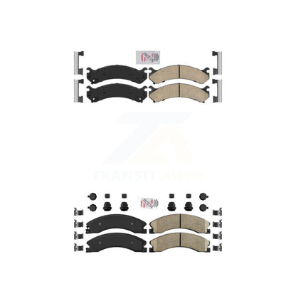 Ceramic Disc Brake Pads Front Rear Kit For GMC Savana 3500 Chevrolet Express
