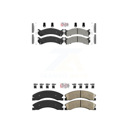 Semi-Metallic Ceramic Disc Brake Pads Front Rear Kit For GMC Savana 3500 Express