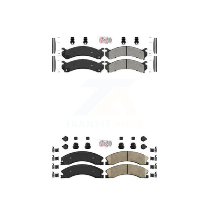 Semi-Metallic Ceramic Disc Brake Pads Front Rear Kit For GMC Savana 3500 Express