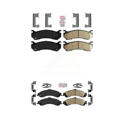 Ceramic Disc Brake Pads Front Rear Kit For Chevrolet GMC Silverado 1500 Sierra