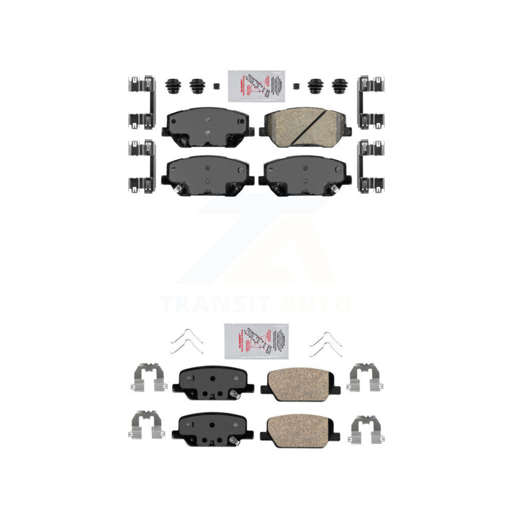 Ceramic Disc Brake Pads Front Rear Kit For 2019-2020 Hyundai Santa Fe