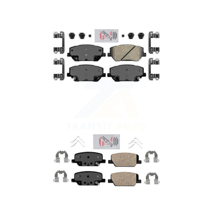 Ceramic Disc Brake Pads Front Rear Kit For 2019-2020 Hyundai Santa Fe