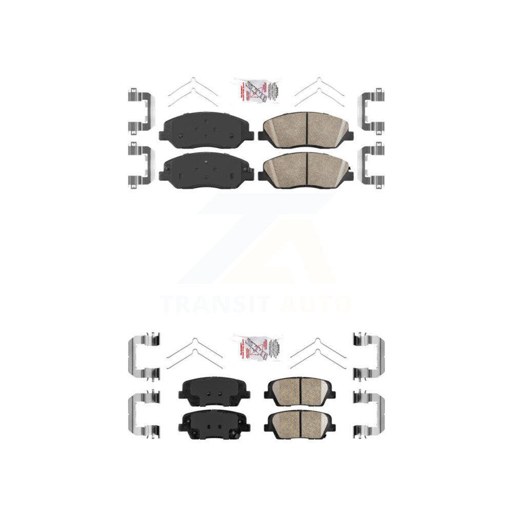 Ceramic Disc Brake Pads Front Rear Kit For Hyundai Santa Fe XL