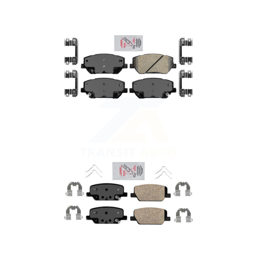 Ceramic Disc Brake Pads Front Rear Kit For 2019-2020 Hyundai Santa Fe