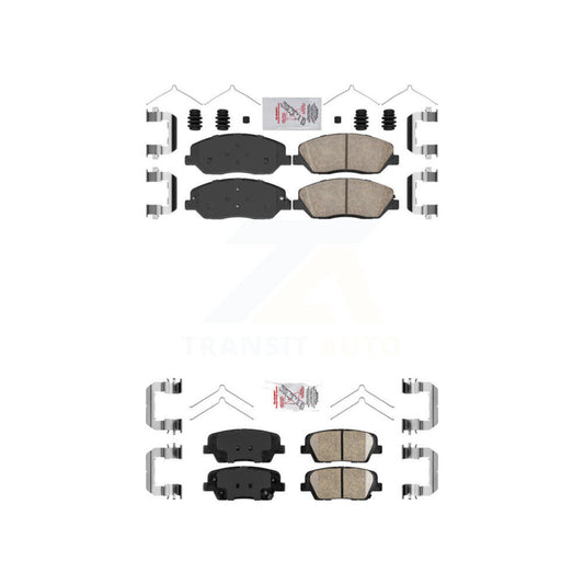 Ceramic Disc Brake Pads Front Rear Kit For Hyundai Santa Fe XL