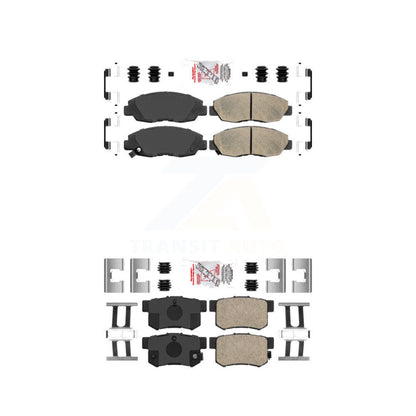Ceramic Disc Brake Pads Front Rear Kit For Honda Civic Accord Acura EL