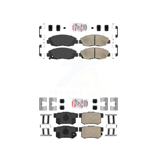Ceramic Disc Brake Pads Front Rear Kit For Honda Civic Accord Acura EL