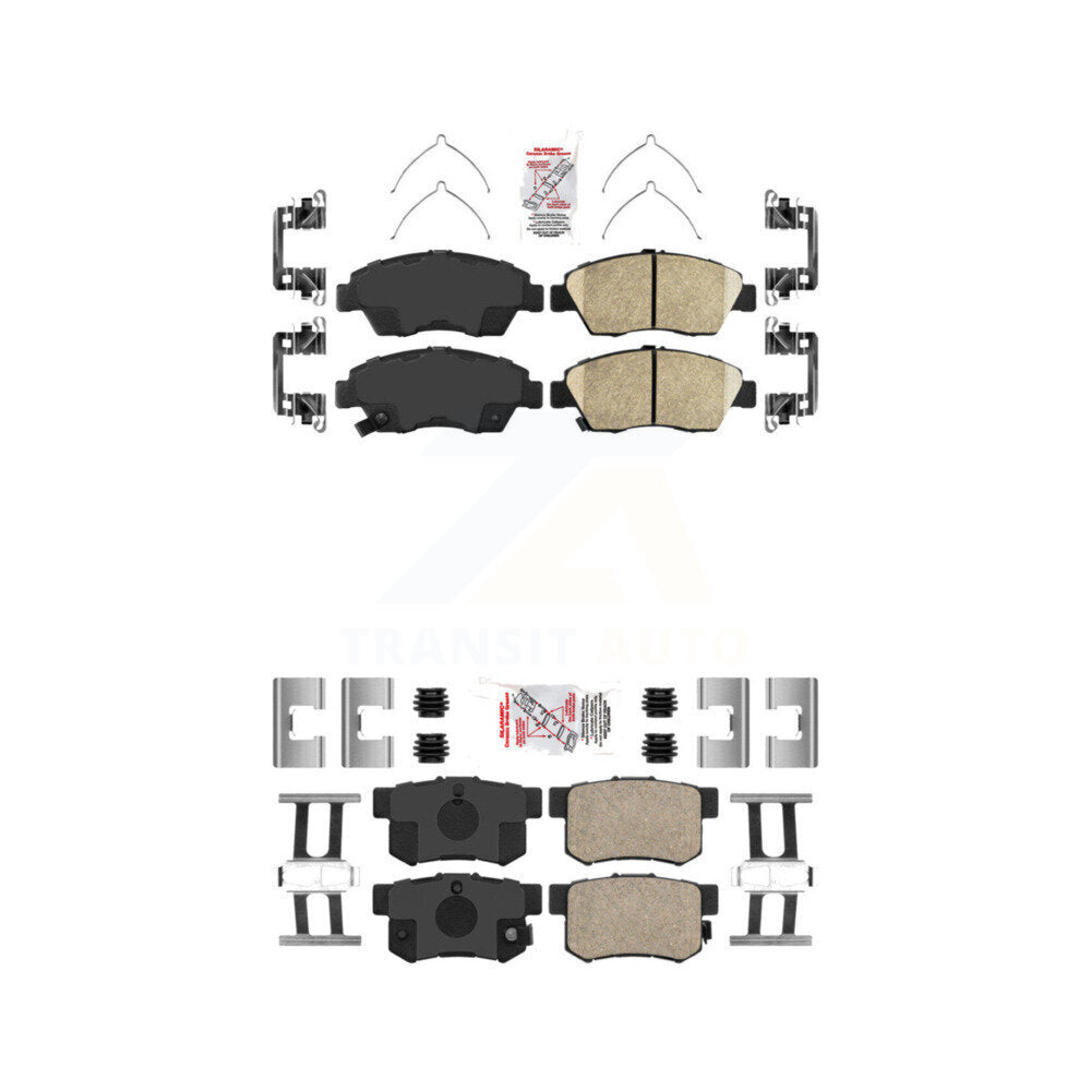 Ceramic Disc Brake Pads Front Rear Kit For Honda Civic Acura ILX RSX