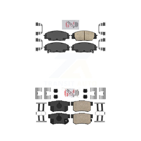 Ceramic Disc Brake Pads Front Rear Kit For Honda Civic Acura CSX RSX S2000