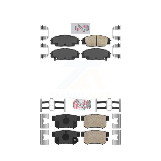 Ceramic Disc Brake Pads Front Rear Kit For Honda Civic Acura CSX RSX S2000