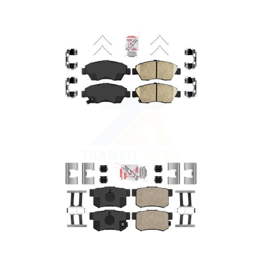 Ceramic Disc Brake Pads Front Rear Kit For Honda Civic