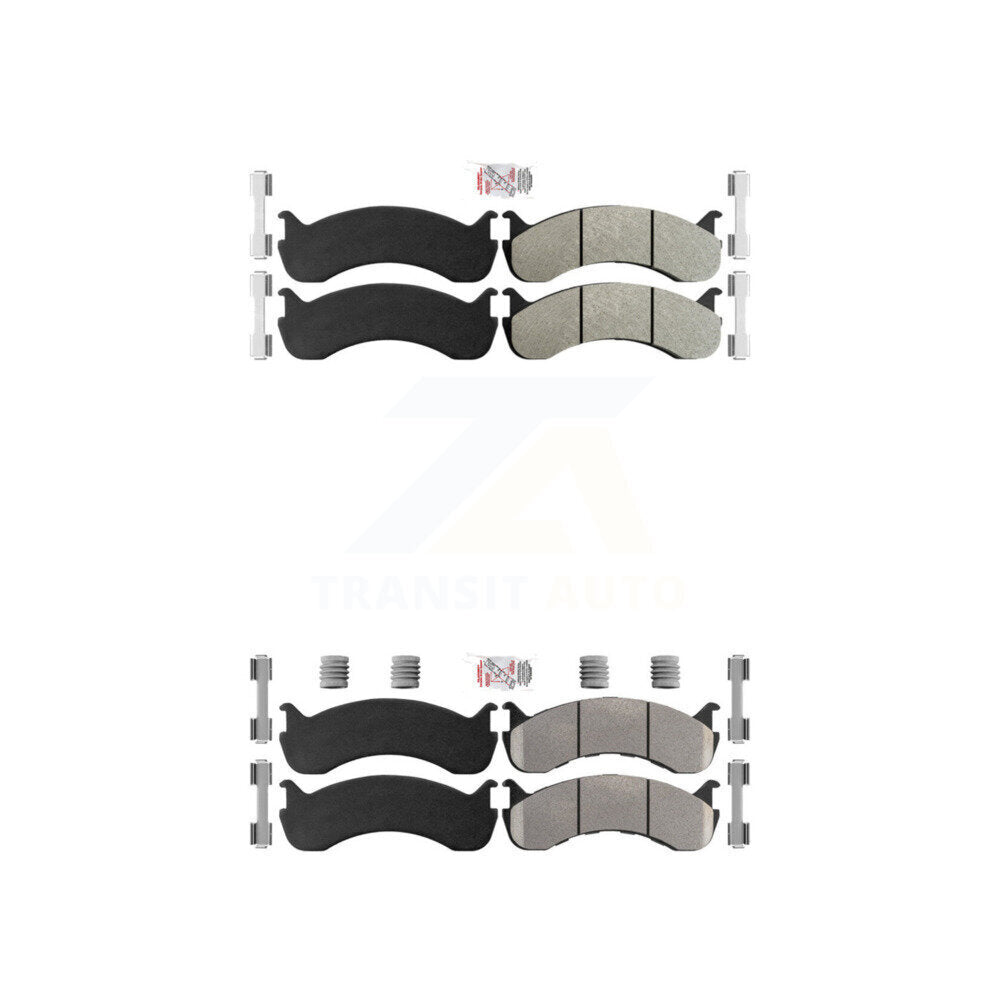 Semi-Metallic Disc Brake Pads Front Rear Kit For Kenworth T370 Thomas Peterbilt