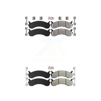 Semi-Metallic Disc Brake Pads Front Rear Kit For Kenworth T370 Thomas Peterbilt